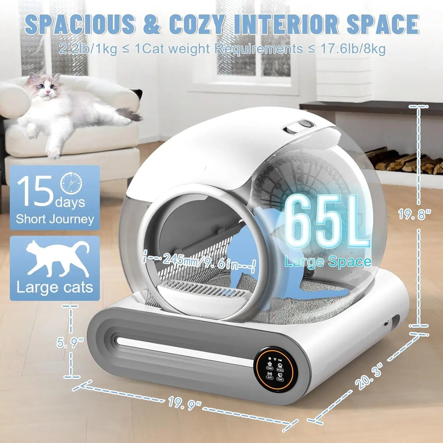 Easy Life™ SmartSpace Self-Cleaning Litter Robot