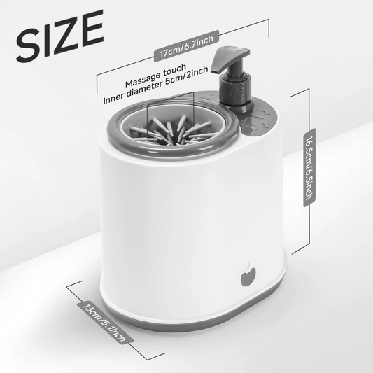 Easy Life™ 2-in-1 Automatic Pet Paw Cleaner with Built-in Soap Dispenser